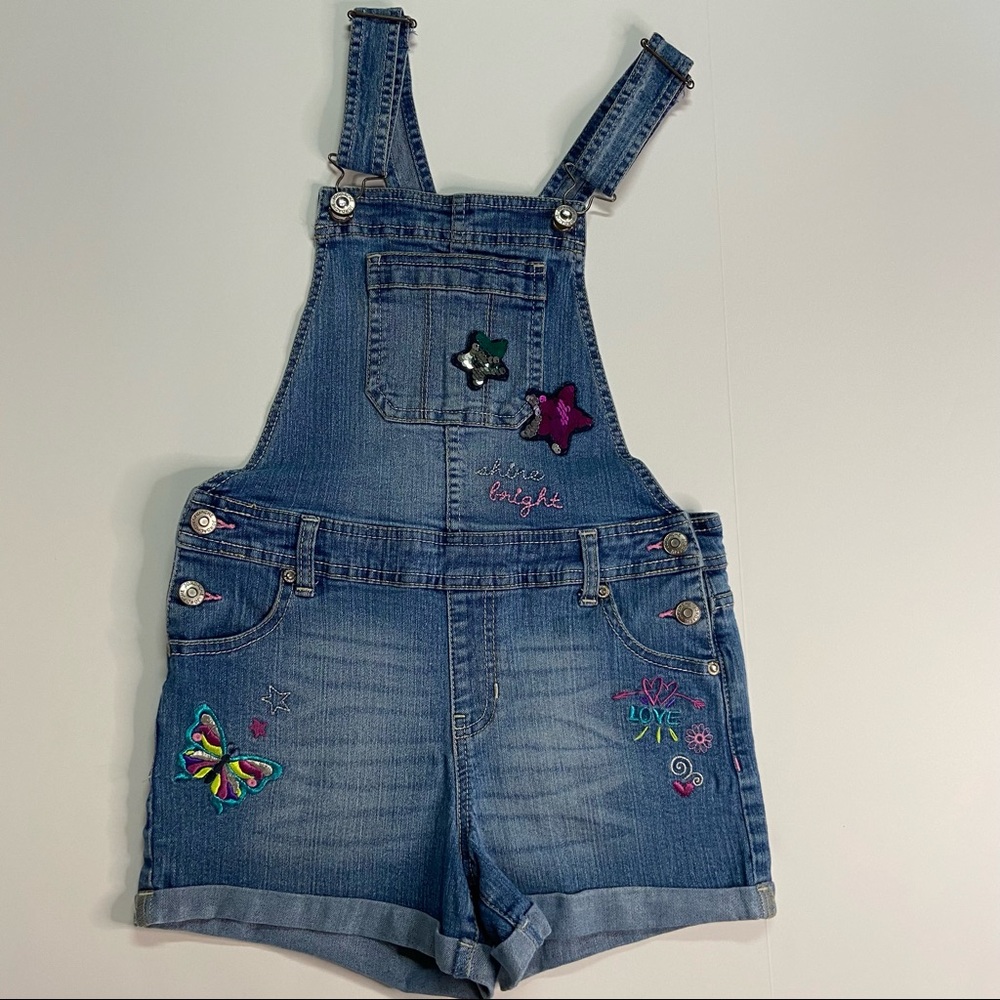 Jordache Girls Jean Short Overalls